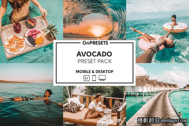 淡绿色风格旅拍风光人像LR预设ACR预设 OnPresets- AVOCADO Presets