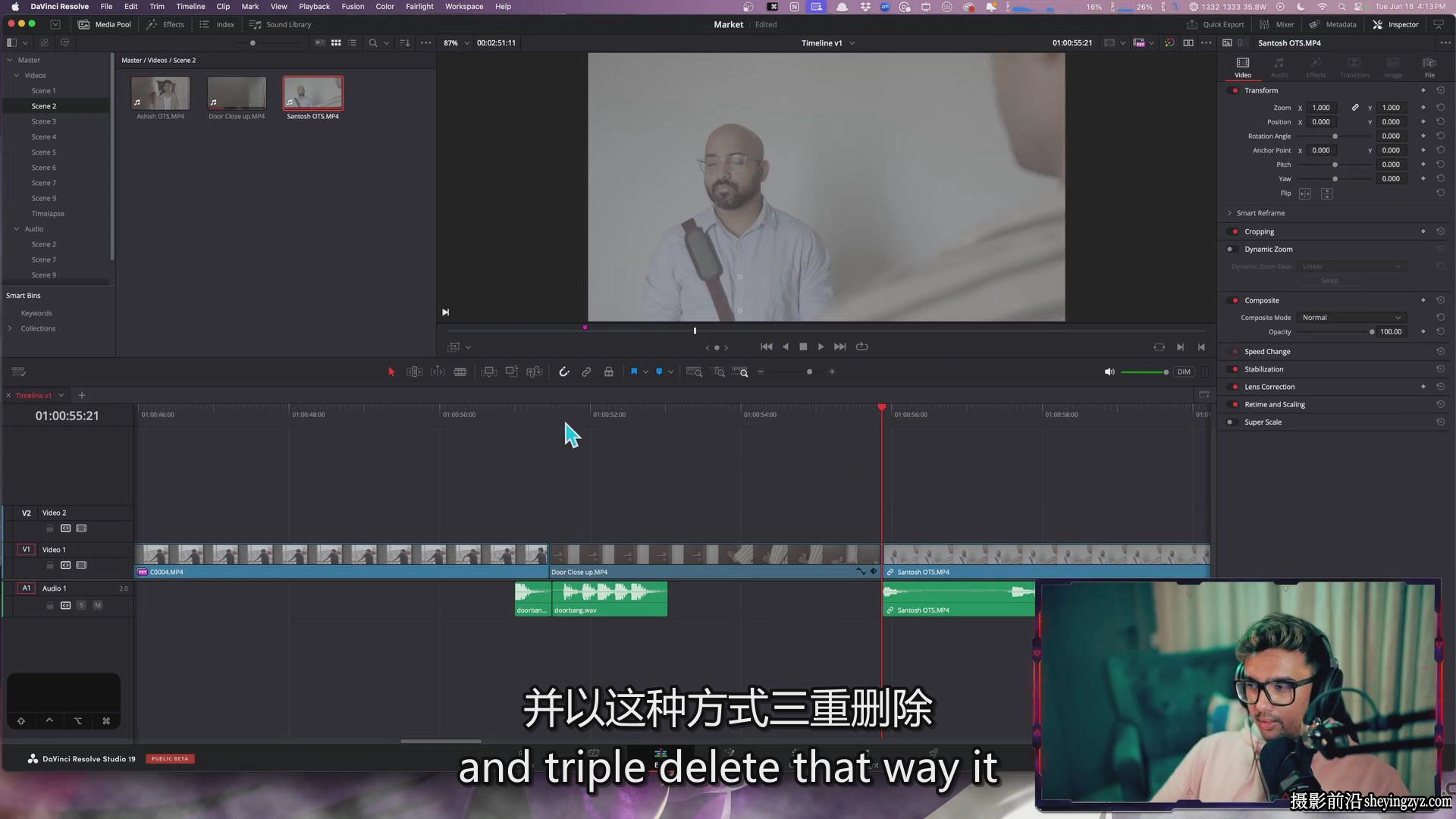 Jijo Sengupta-掌握Davinci Resolve编辑.声音.VFX完整指南-中英字幕