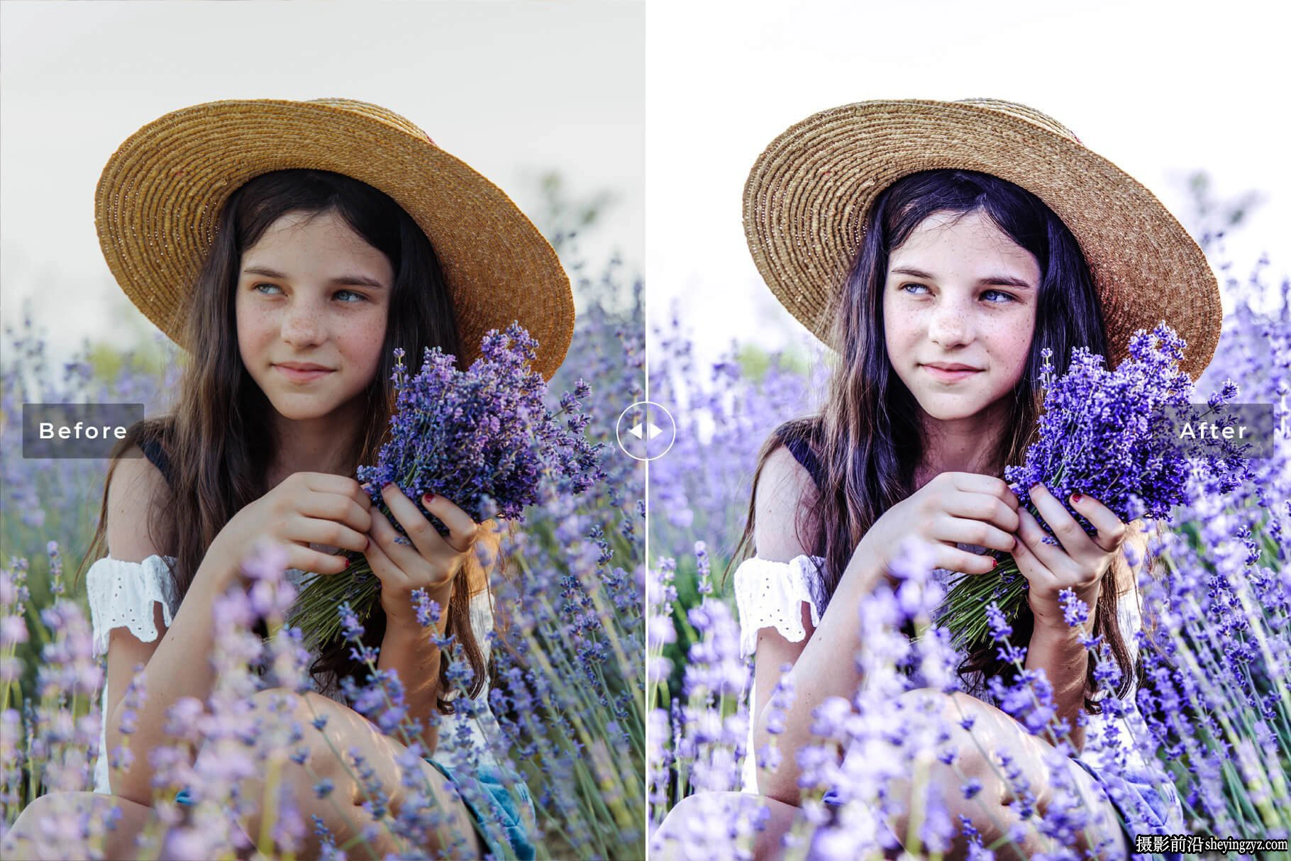 薰衣草人像色调LR预设ACR调色预设 Charoite Pro Lightroom Presets