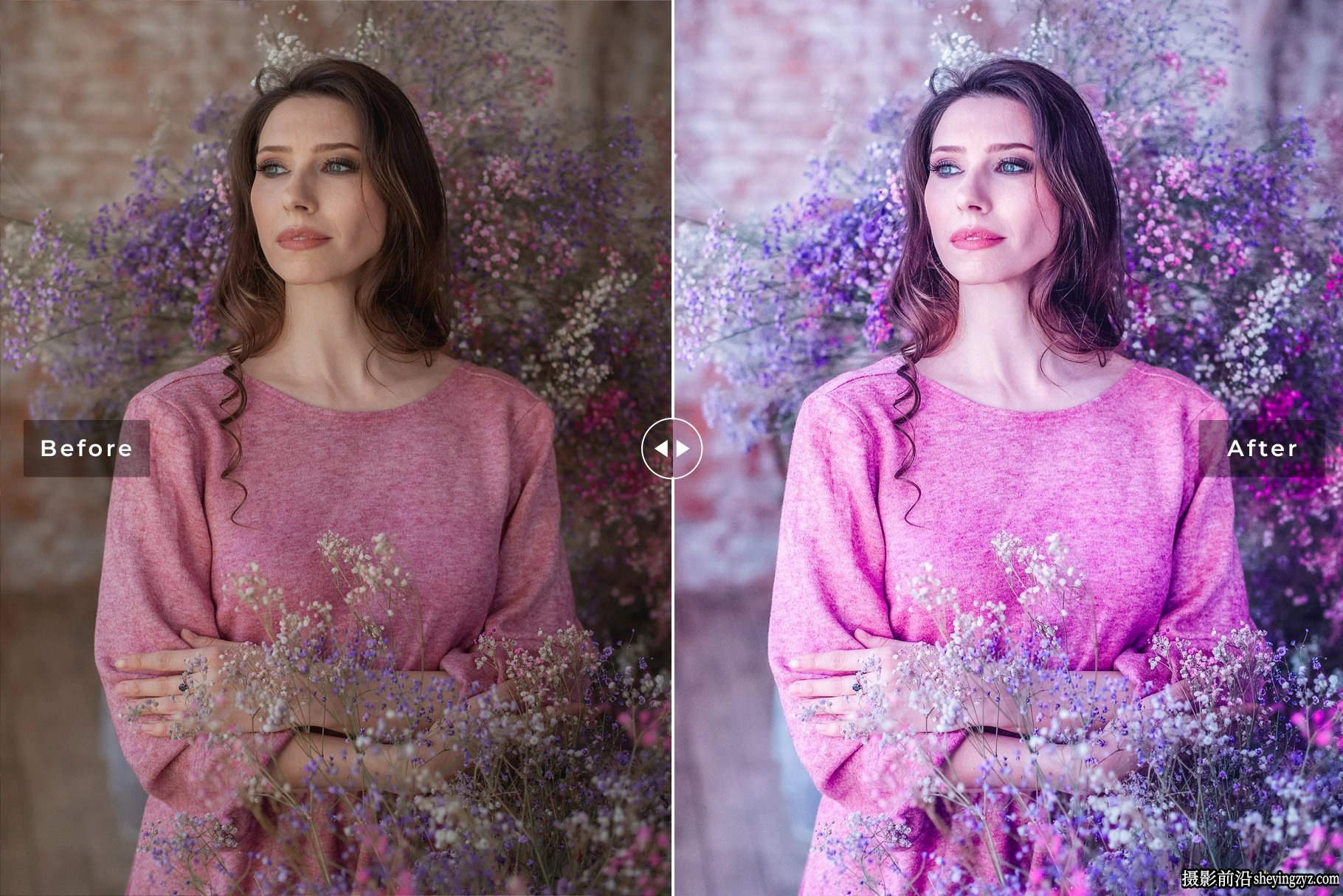 薰衣草人像色调LR预设ACR调色预设 Charoite Pro Lightroom Presets