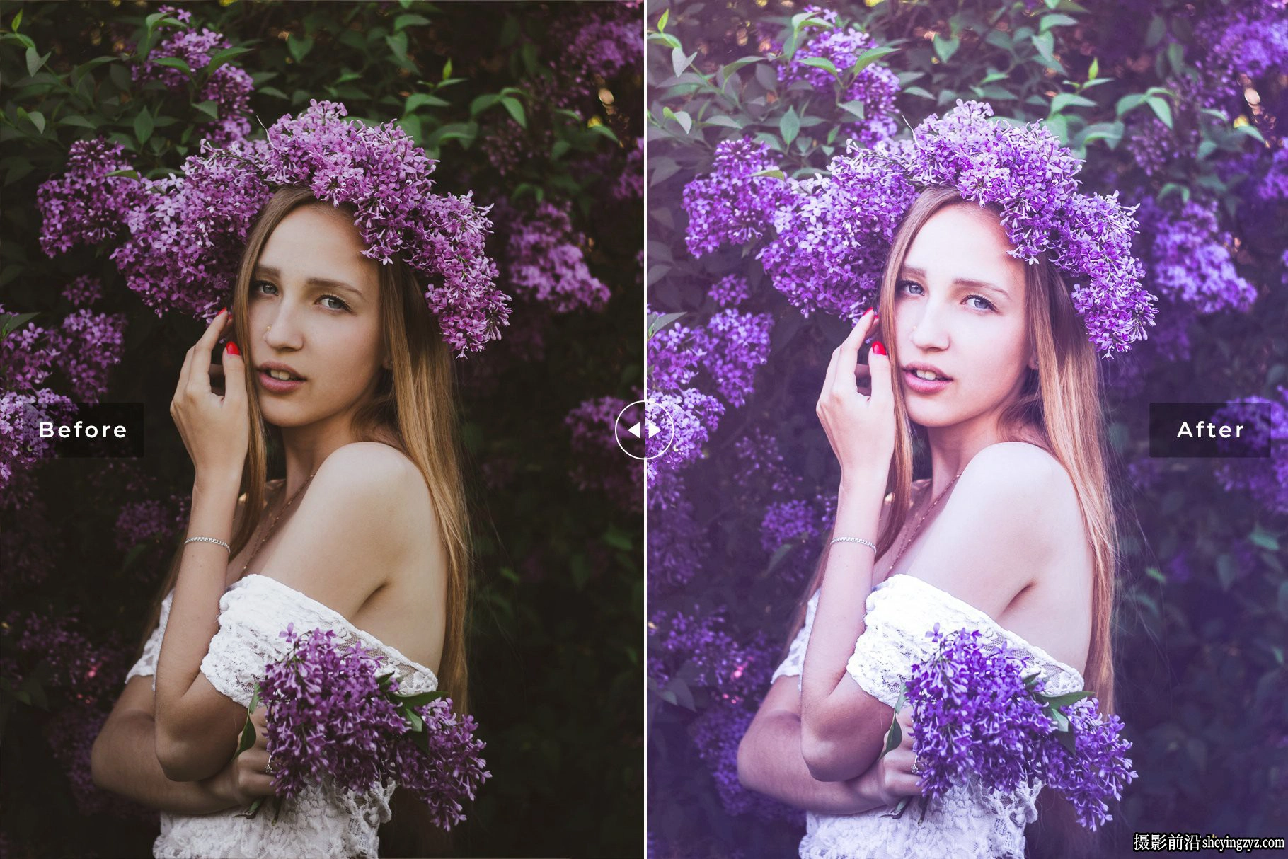 薰衣草人像色调LR预设ACR调色预设 Charoite Pro Lightroom Presets