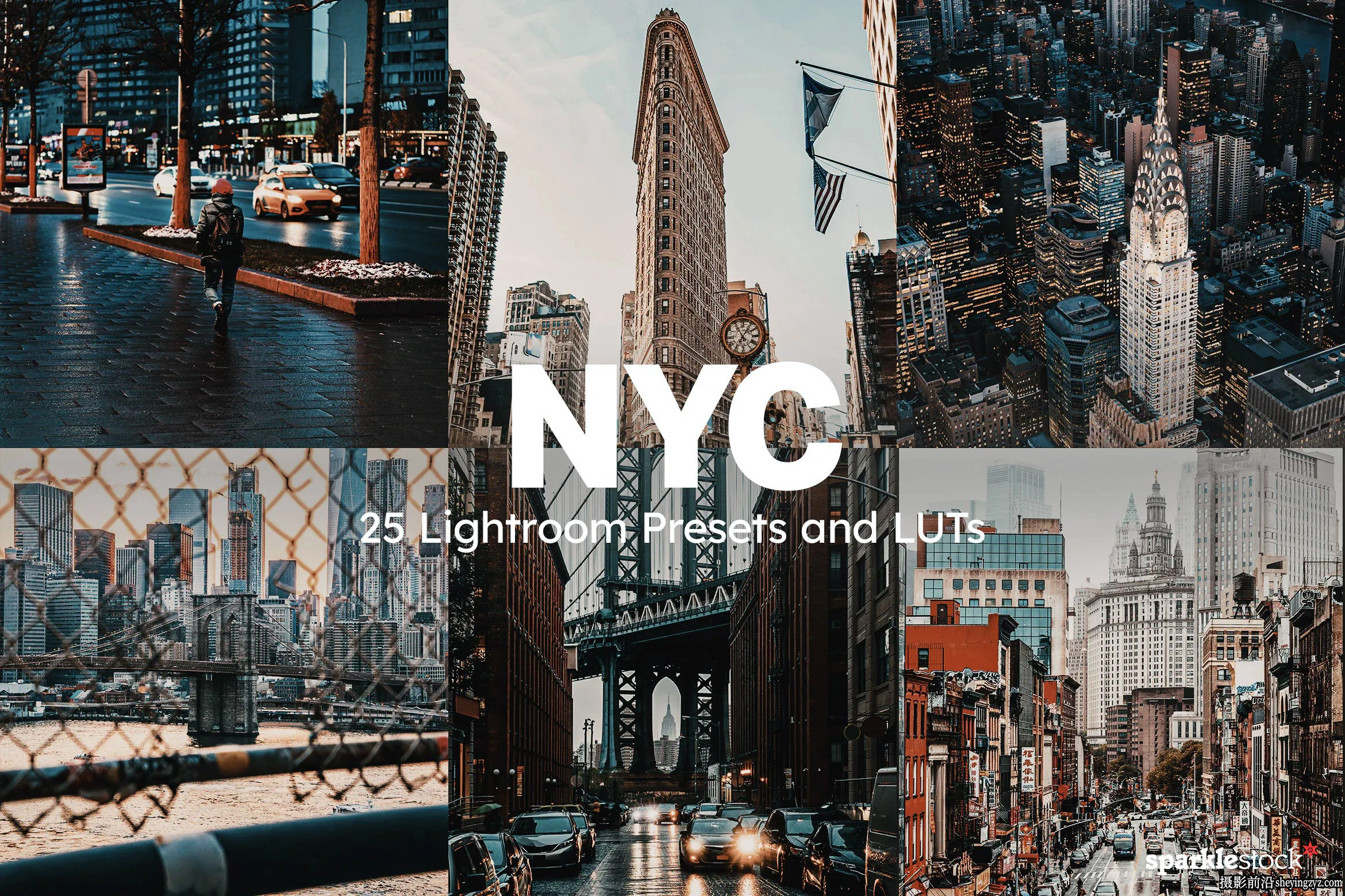 AI自适应城市风光摄影人工智能Lightroom预设ACR预设及视频LUT预设