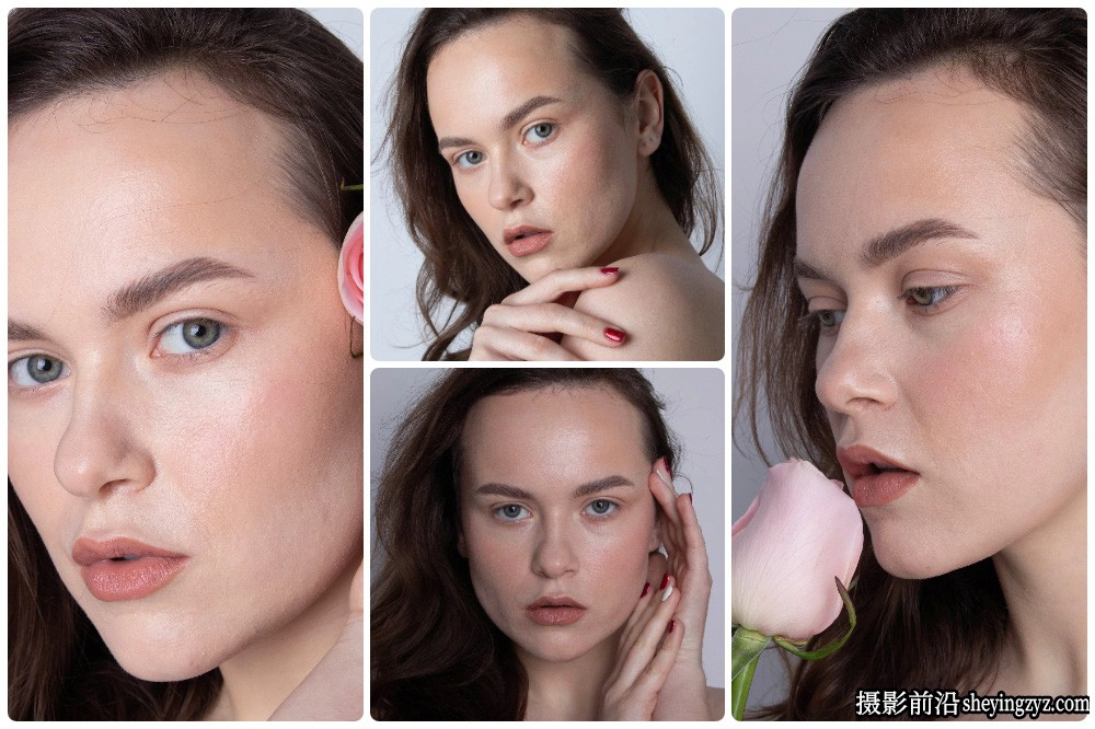 外模人像面部美容摄影RAW原图，修图练习RAW素材72张