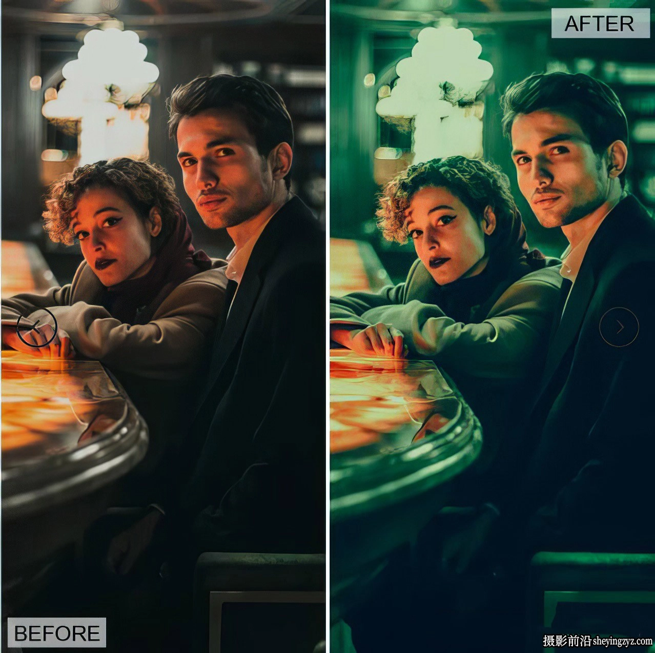酒吧夜景城市人像后期调色LR预设ACR预设 H&amp;V Presets -Night Bar