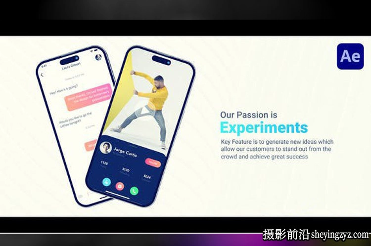 AE模板-iPhone14手机APP宣传片头m模板 App  Phone 14 Pro