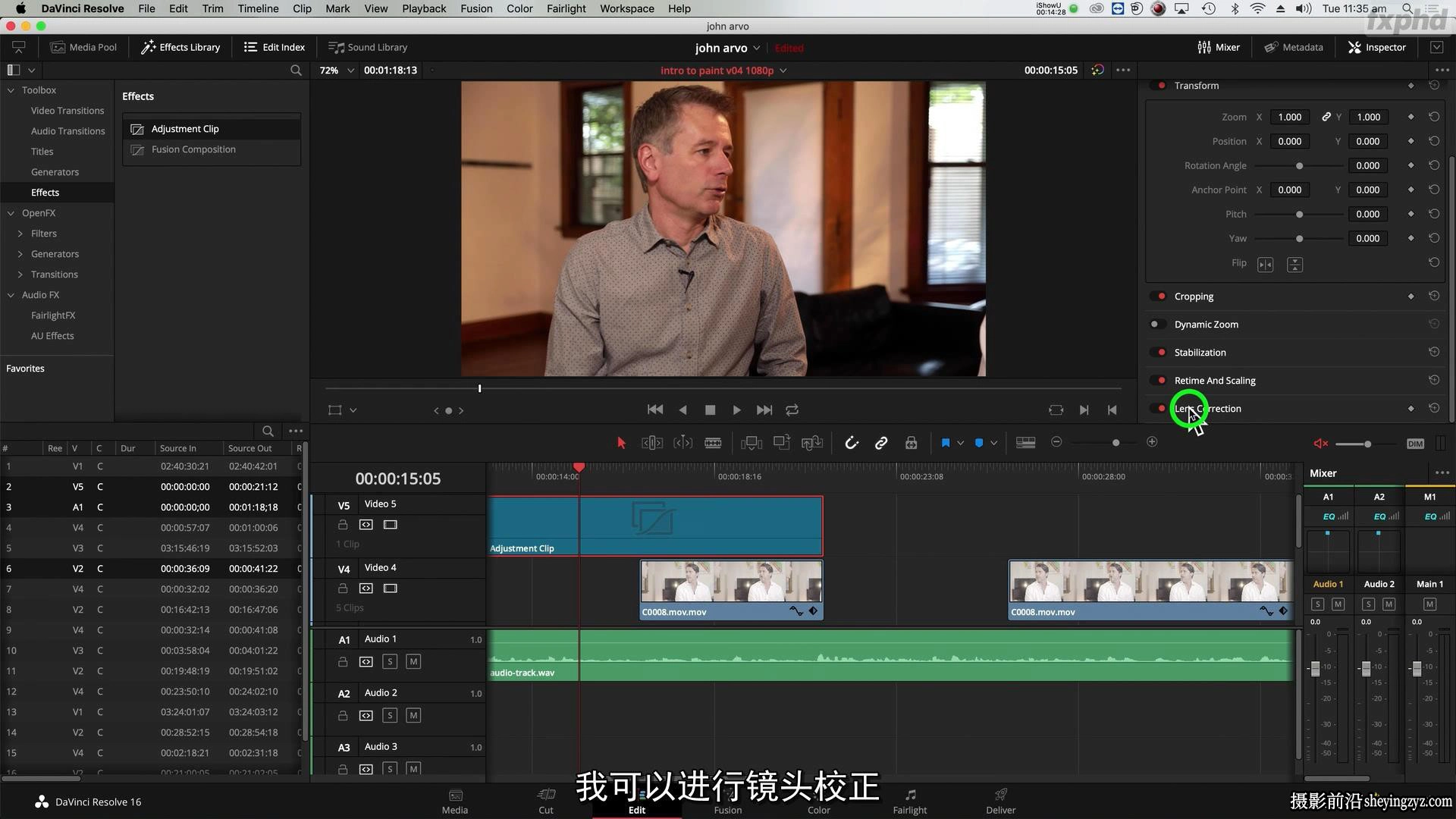 Warren Eagles -DaVinci Resolve 专业调色师内幕技巧教程-中文字幕