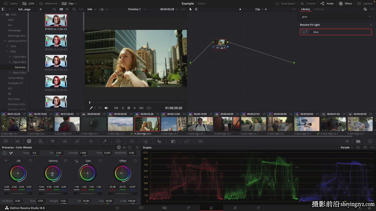 Davinci Resolve 达芬奇高级色彩校正和分级教程-中英字幕