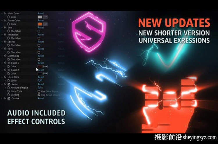 AE模板-描边特效Logo动画模板 MultiFx Logo Reveal