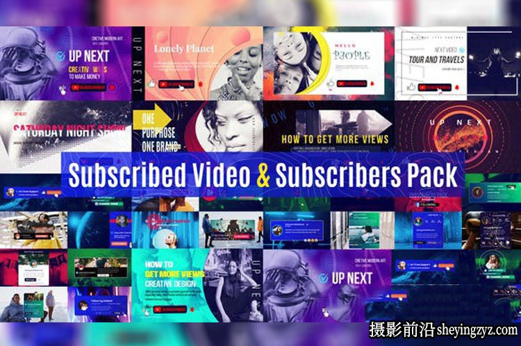 AE模板-订阅动画模板 Subscribed  Subscribers