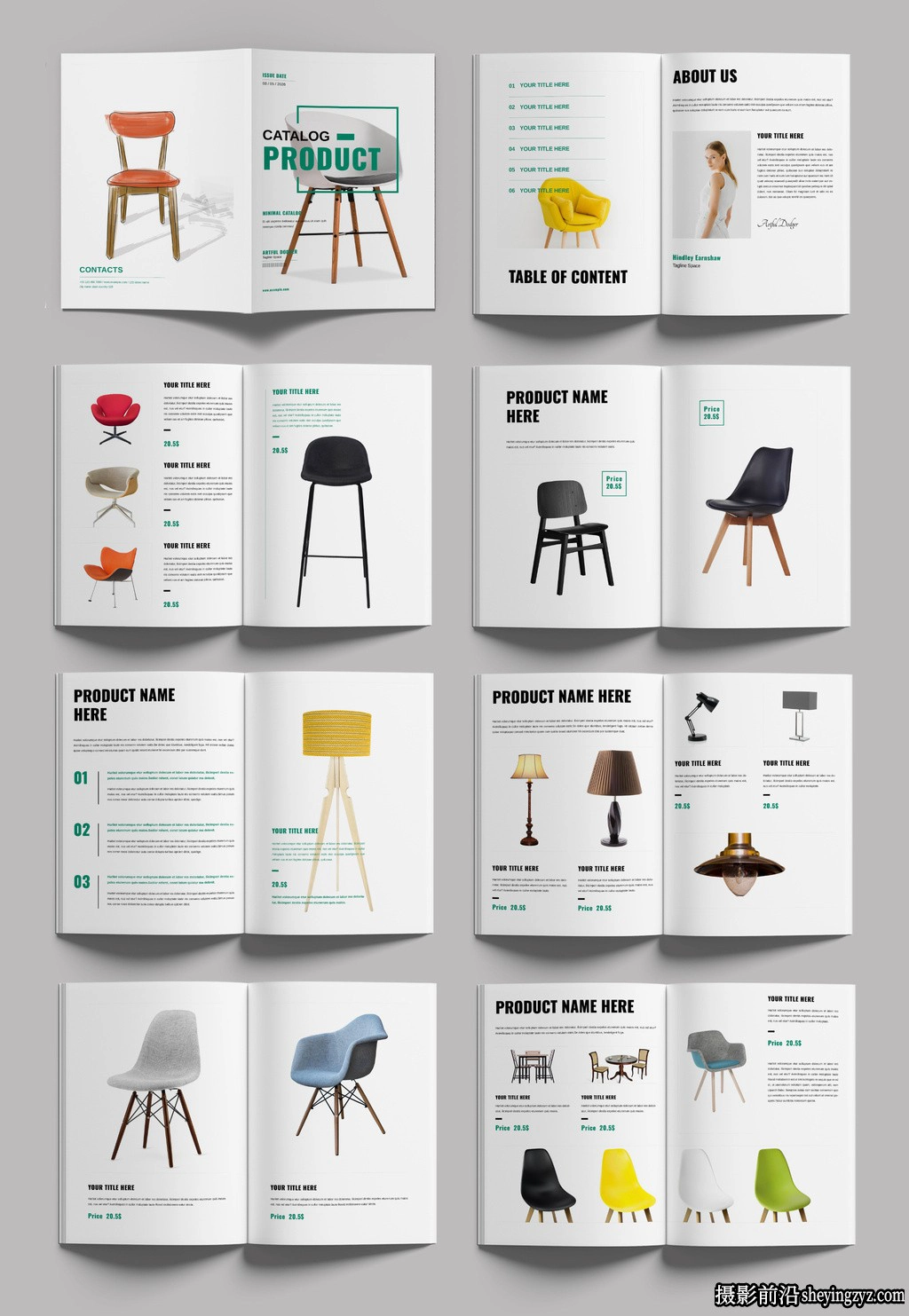 产品目录模板设计布局InDesign模板