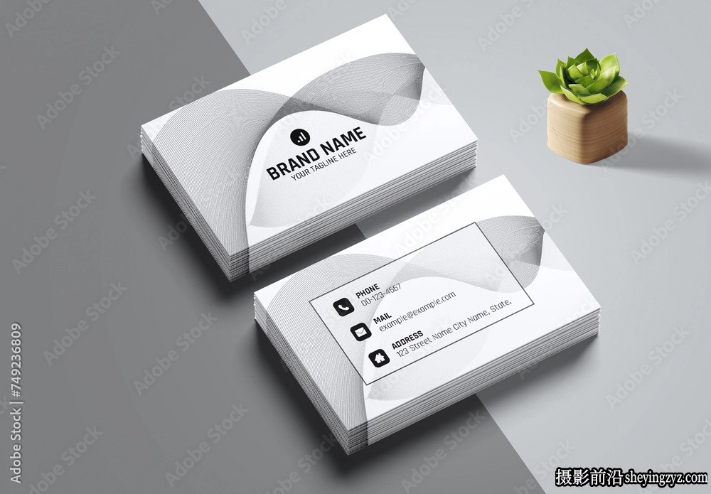 专业名片布局设计InDesign模板