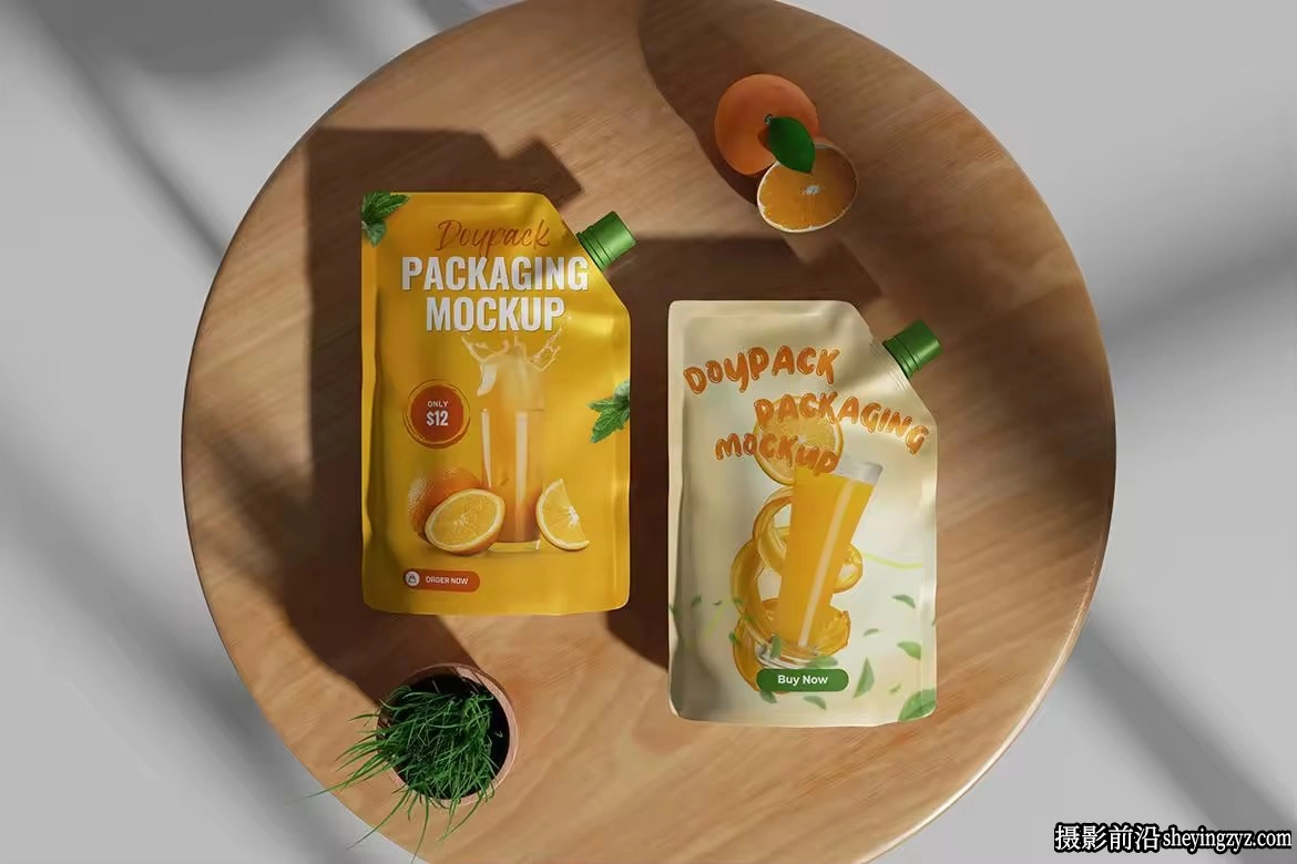 吸嘴饮料袋包装包装样机模型