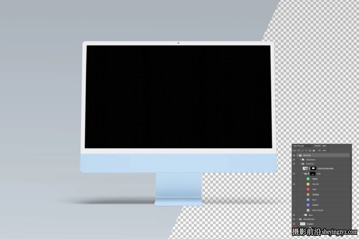 IMac24寸电脑样机,IMac展示样机
