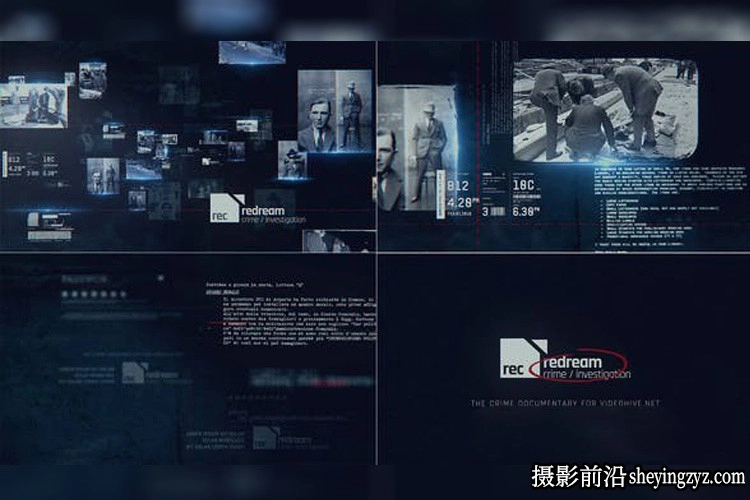 AE模板-纪录片展示开场 The Crime Documentary Photo