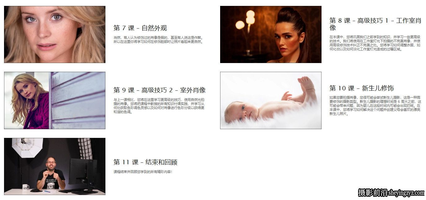 Photoshop及Lightroom和ACR人像修饰高级完整教程-中英字幕