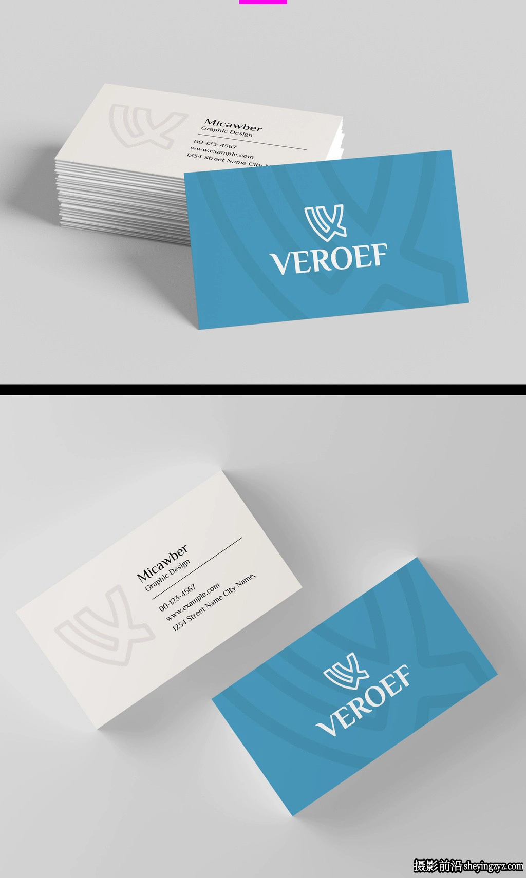 名片排版布局设计InDesign模板素材