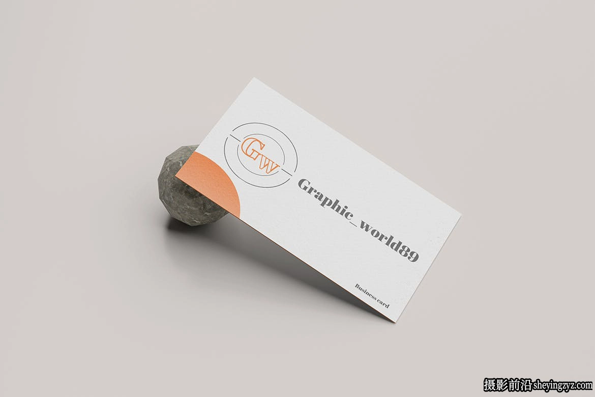 高端高品质的名片设计VI样机