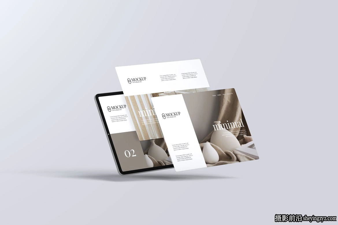 iPad平板电脑应用程序屏幕UI样机