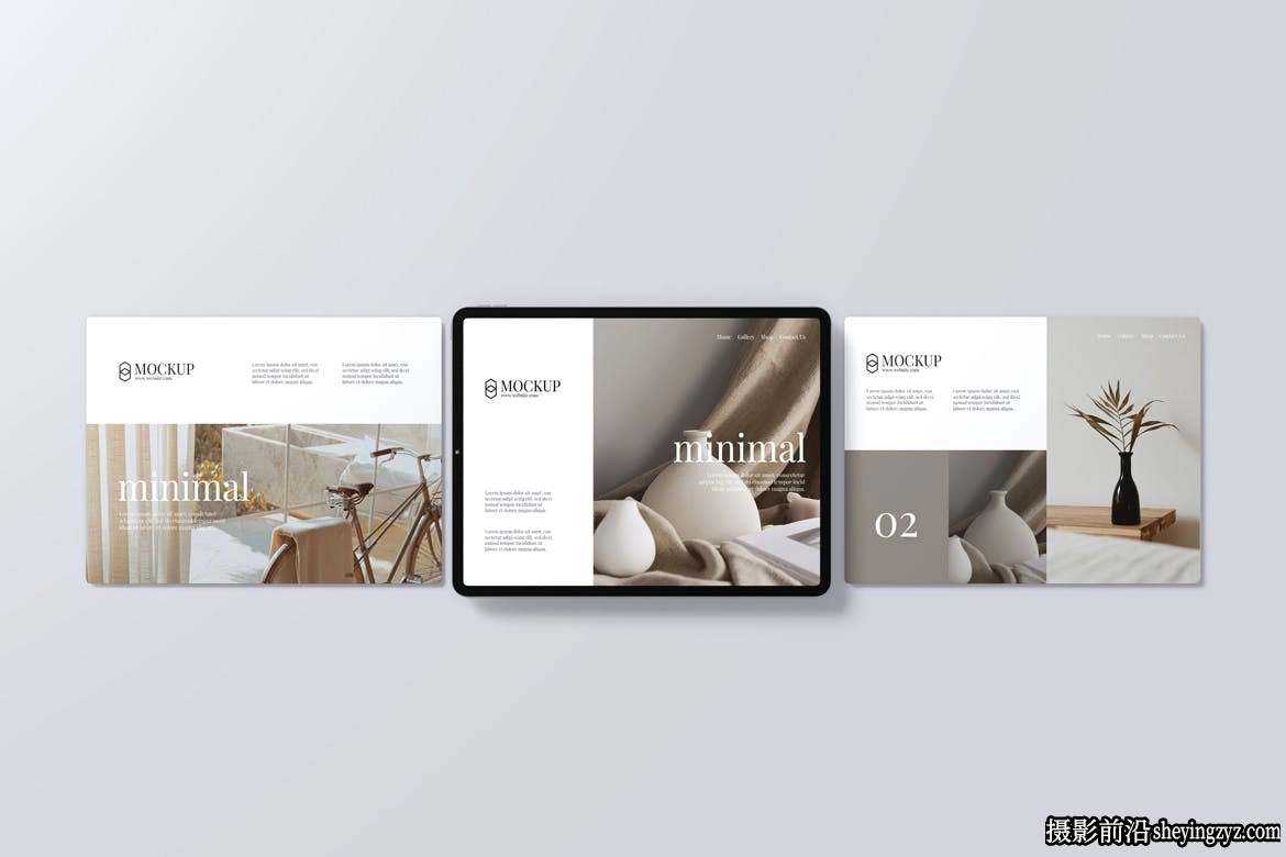 iPad平板电脑应用程序屏幕UI样机