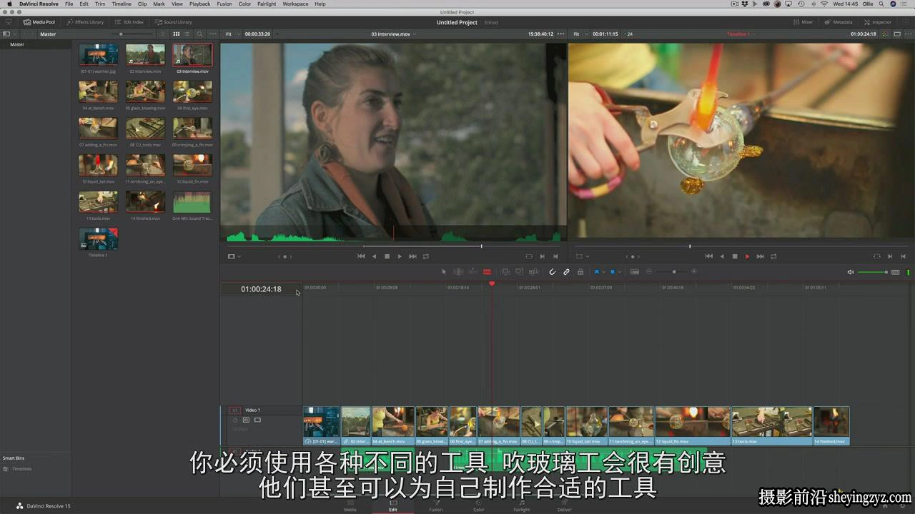 MZed-Ollie Kenchington达芬奇权威调色剪辑指南完整教程–中文字幕