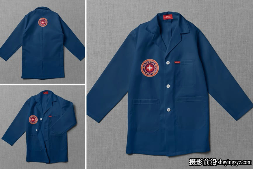 实验室外套服饰样机展示模型