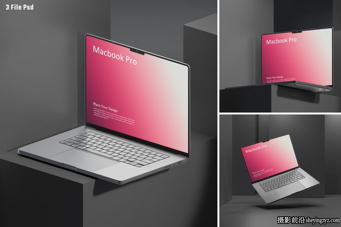 免费Macbook笔记本电脑样机模型