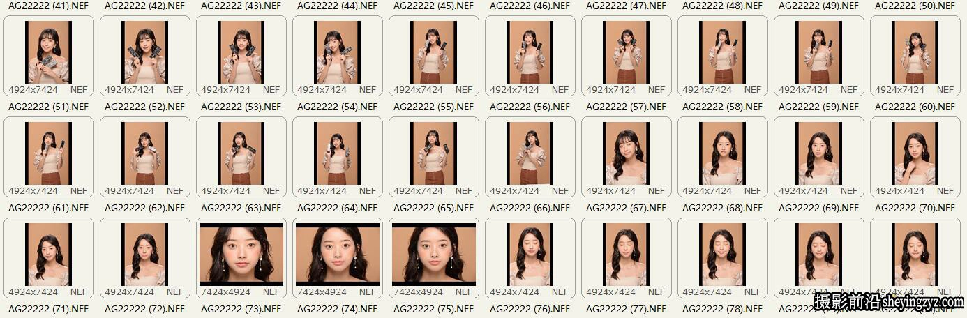 免费人像RAW原图下载-80张室内美女棚拍人像RAW原图素材