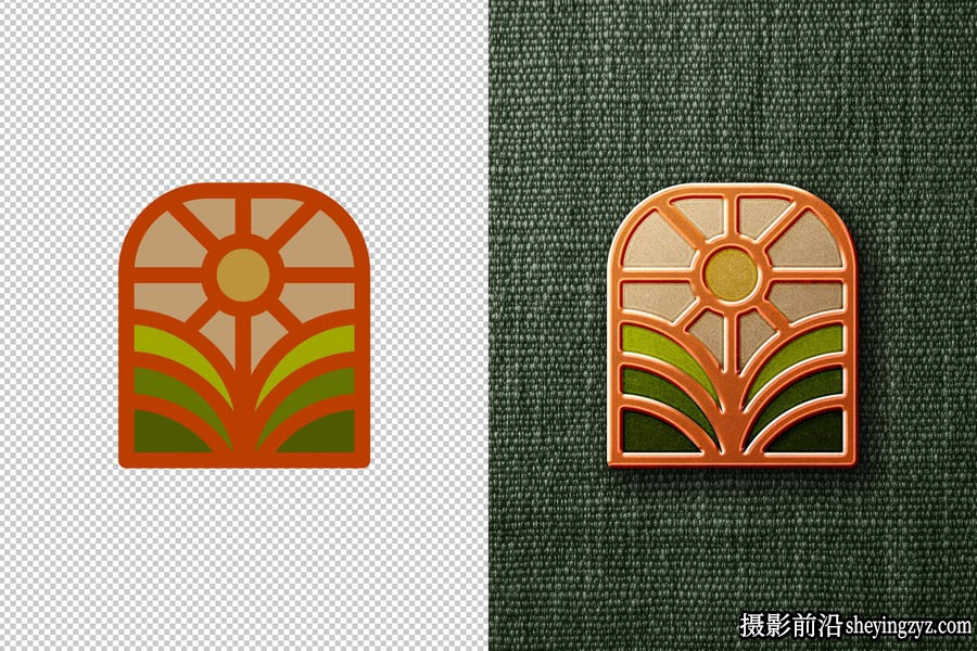 免费金属珐琅别针样机别针样机