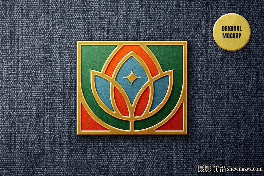 免费金属珐琅别针样机别针样机
