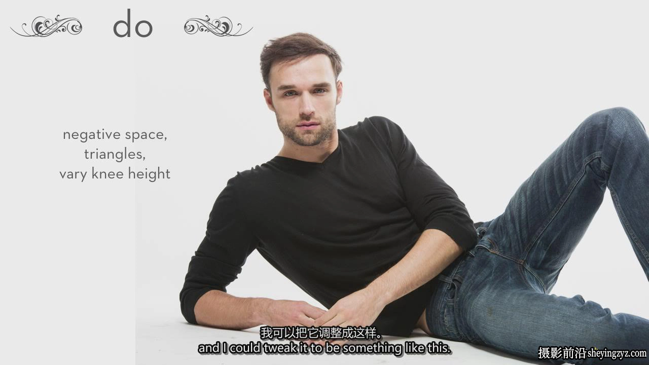 摄影师 Lindsay Adler 掌握男性各种摆姿势完整指南教程-中英字幕