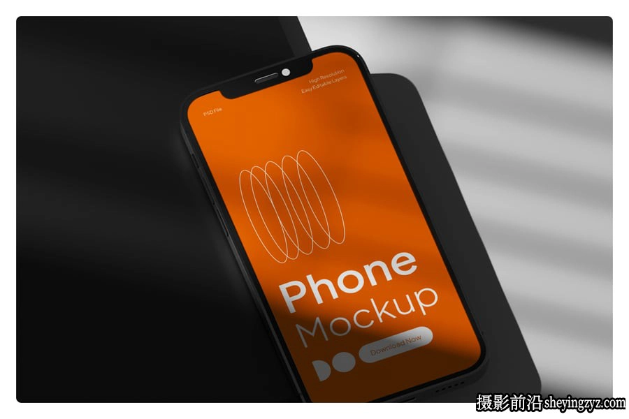 极简主义手机样机,iPhone手机样机