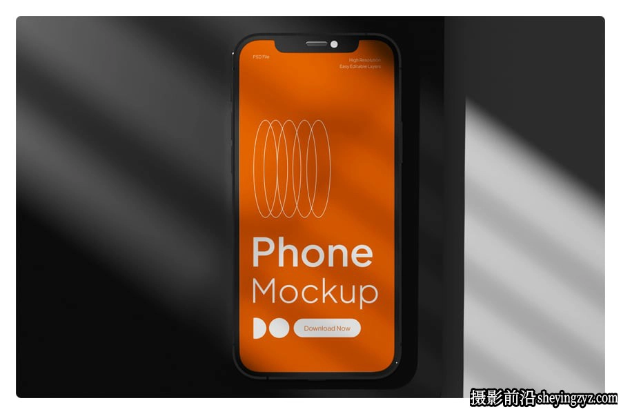 极简主义手机样机,iPhone手机样机