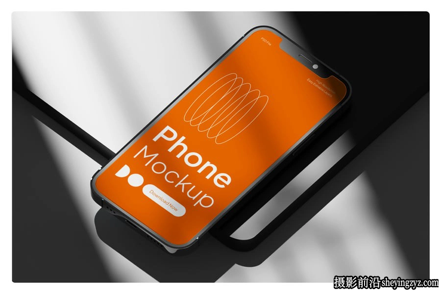 极简主义手机样机,iPhone手机样机