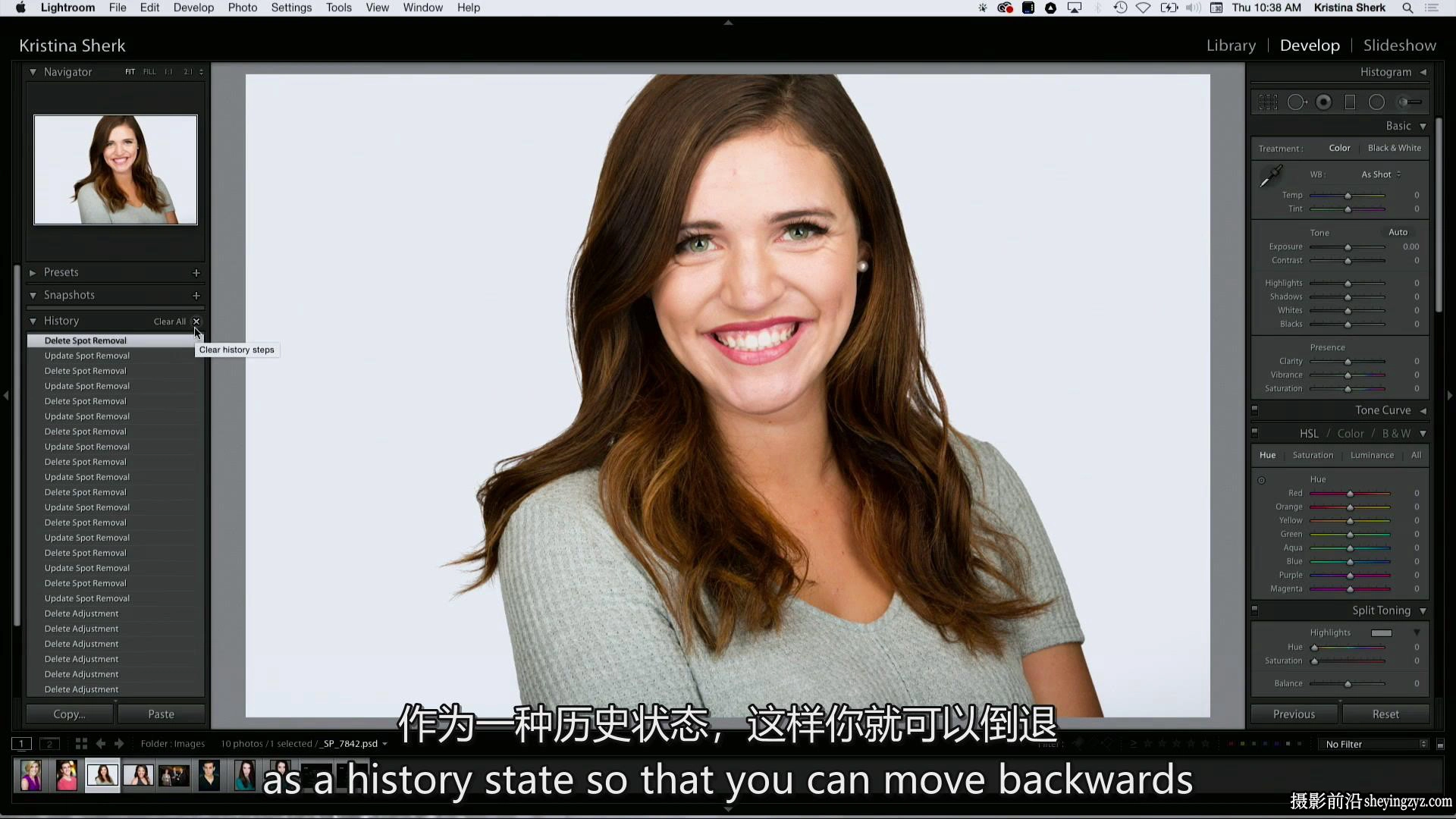 KelbyOne -Kristina Sherk Lightroom Classic肖像修饰教程-中英字幕