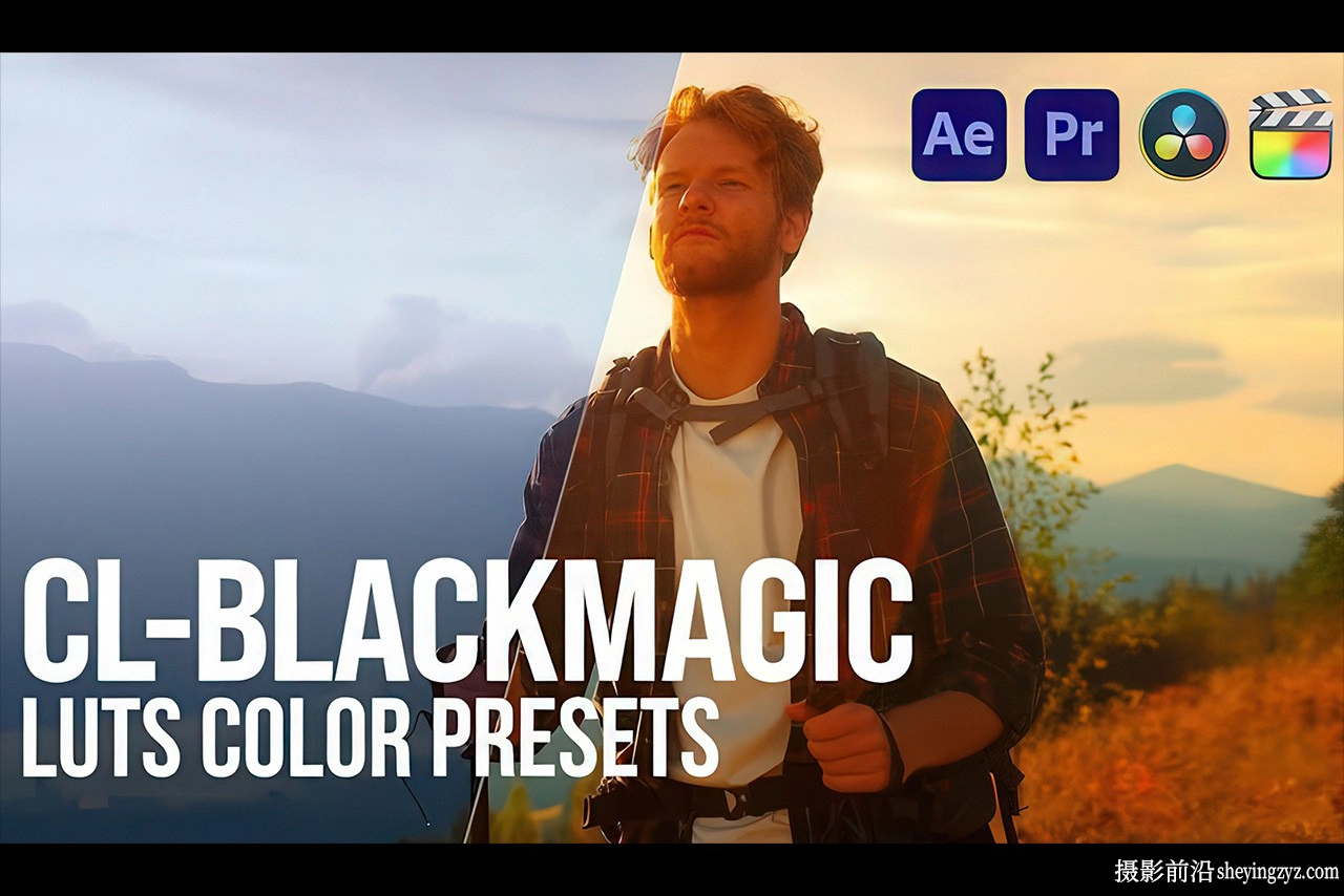 Pixflow  CL-BlackMagic Lut Pack 电影BlackMagic色彩分级LUT预设
