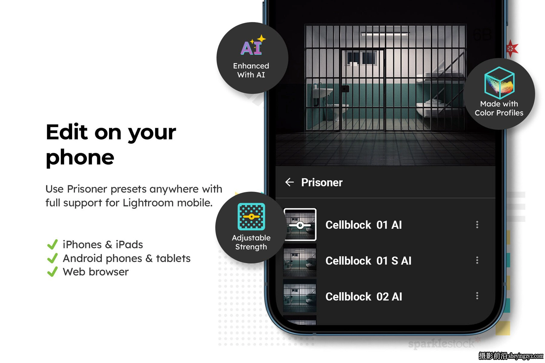 AI自适应监狱电影调色LR预设 Prisoner LUTs &amp; Lightroom Presets