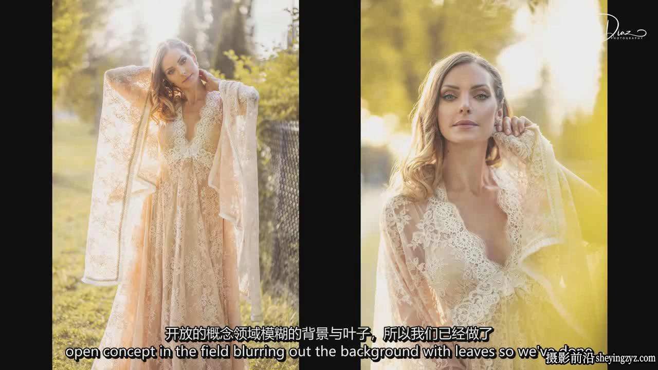 Amanda Diaz -柔和复古浪漫人像摄影及后期大师班教程-中英字幕