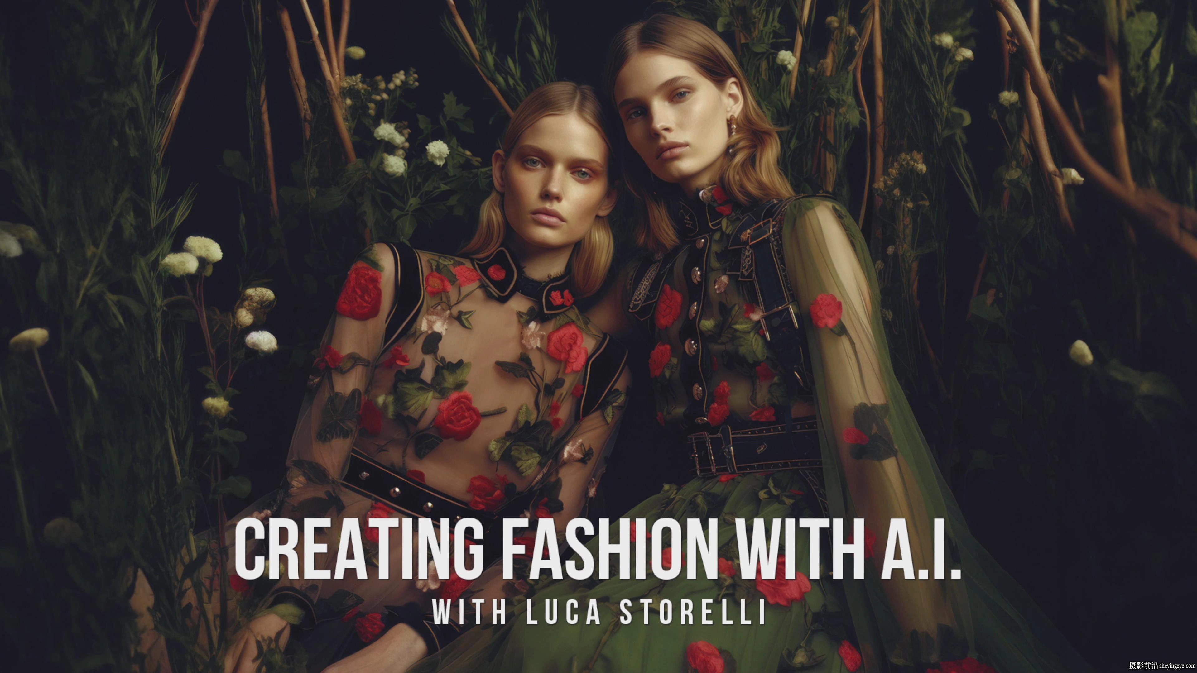 PhotoWhoa - Luca Storelli 人工智能创造时尚AI摄影大师班-中英字幕