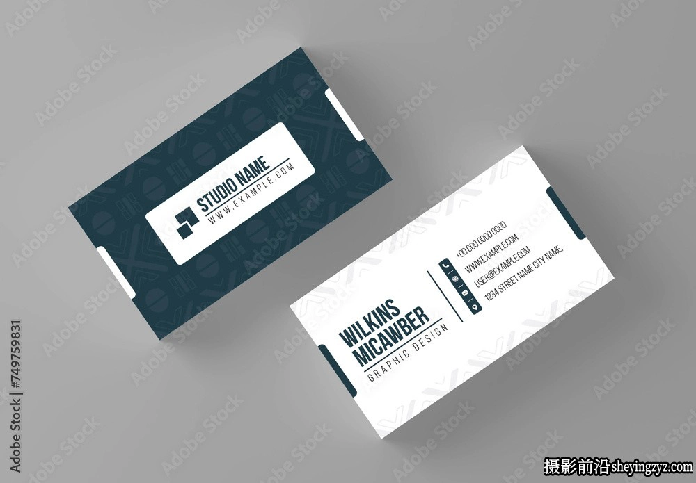 名片设计排版布局InDesign模板
