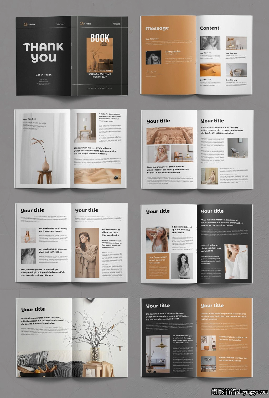 杂志版面设计布局InDesign模板