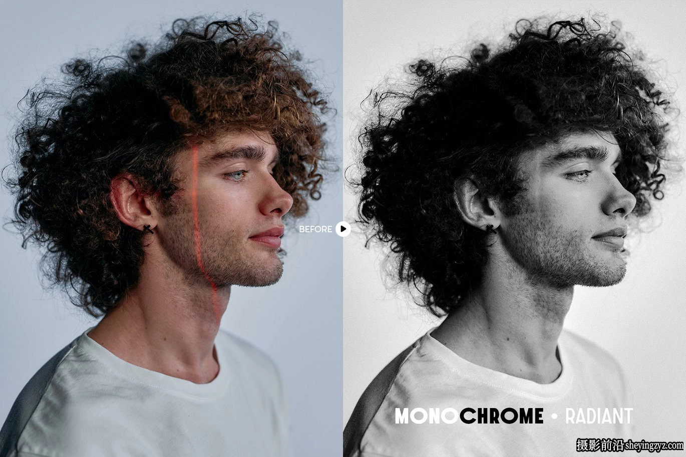 黑白电影胶片LR预设ACR调色预设 Monochrome Lightroom Presets