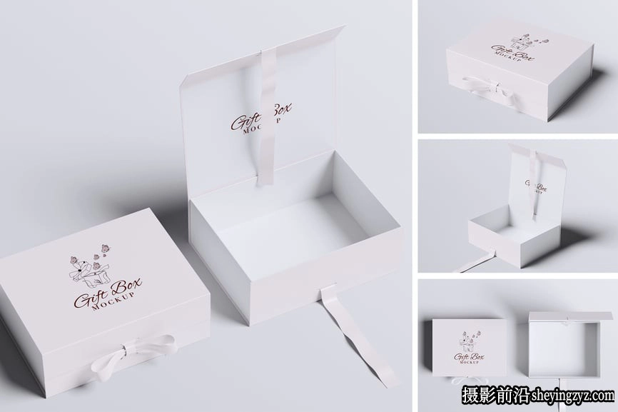 礼品盒样机,包装盒样机,纸盒样机