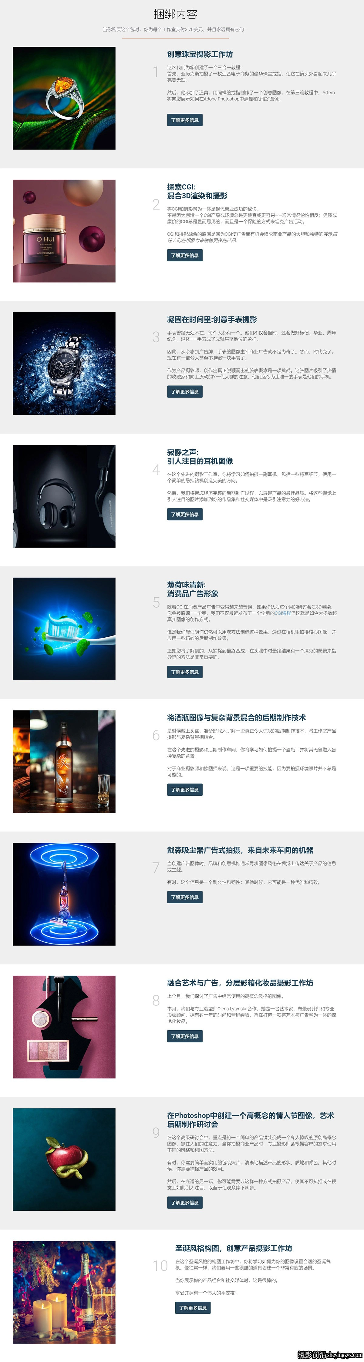 Photigy - 产品摄影布光201课117小时完全指南套装-独家中英字幕
