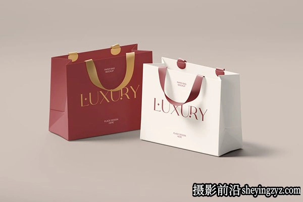 品牌包装纸袋样机手提袋,样机