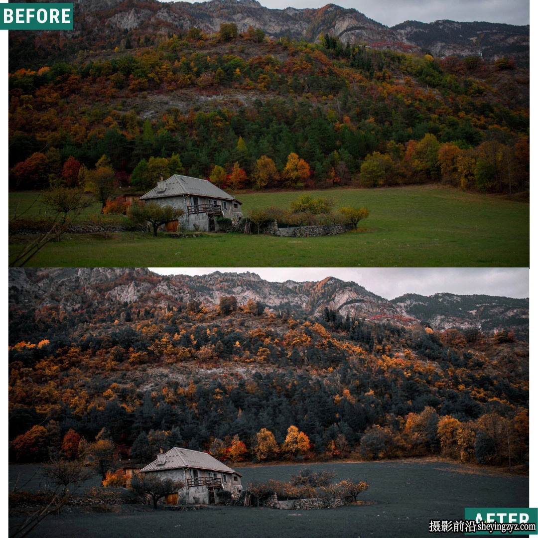 魔幻秋季电影风光调色LR预设ACR预设 Spooky Mood LIMITED Presets