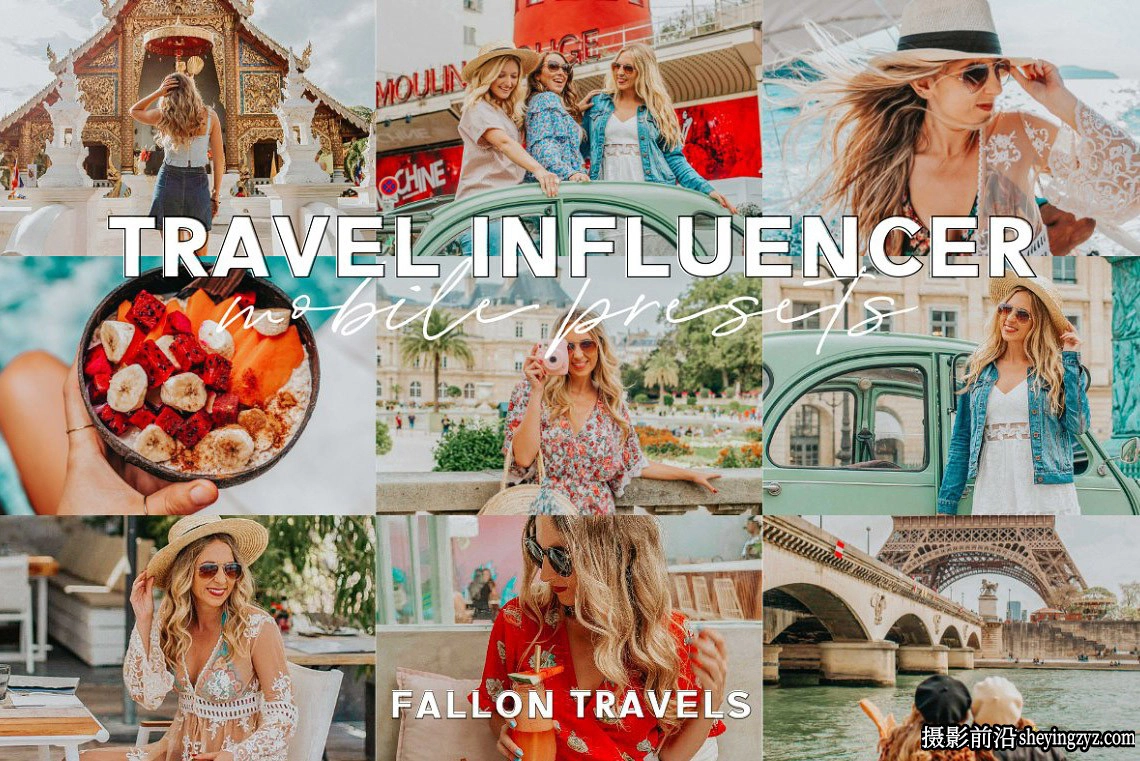 免费LR预设网红人像手机版LR预设Travelt Influencer Mobile Preses