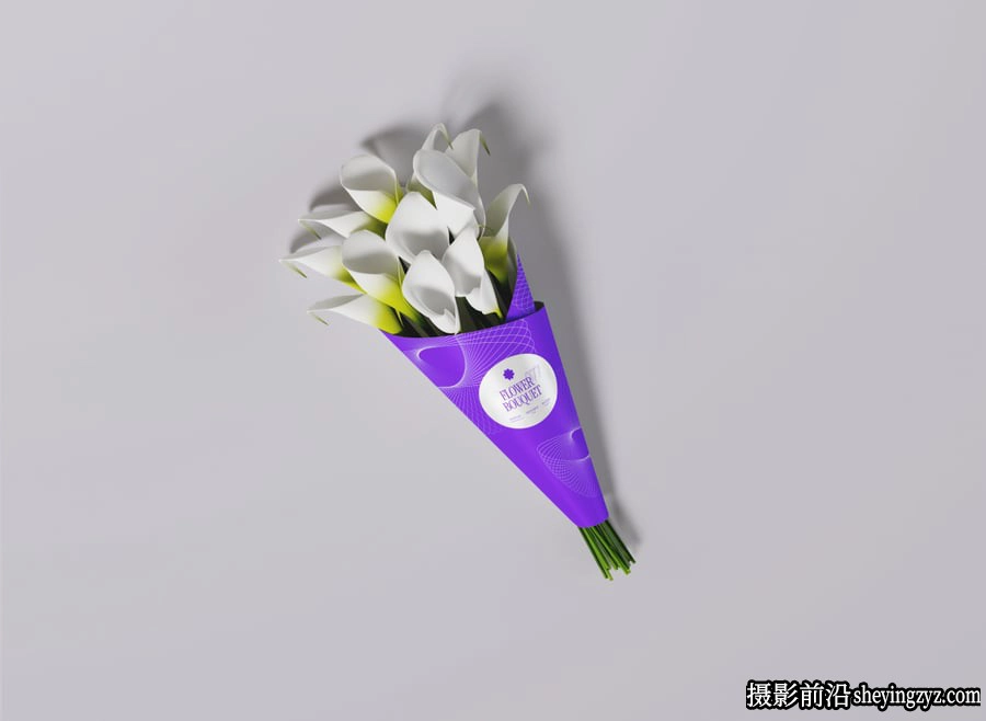 免费花束样机,鲜花花束包装样机