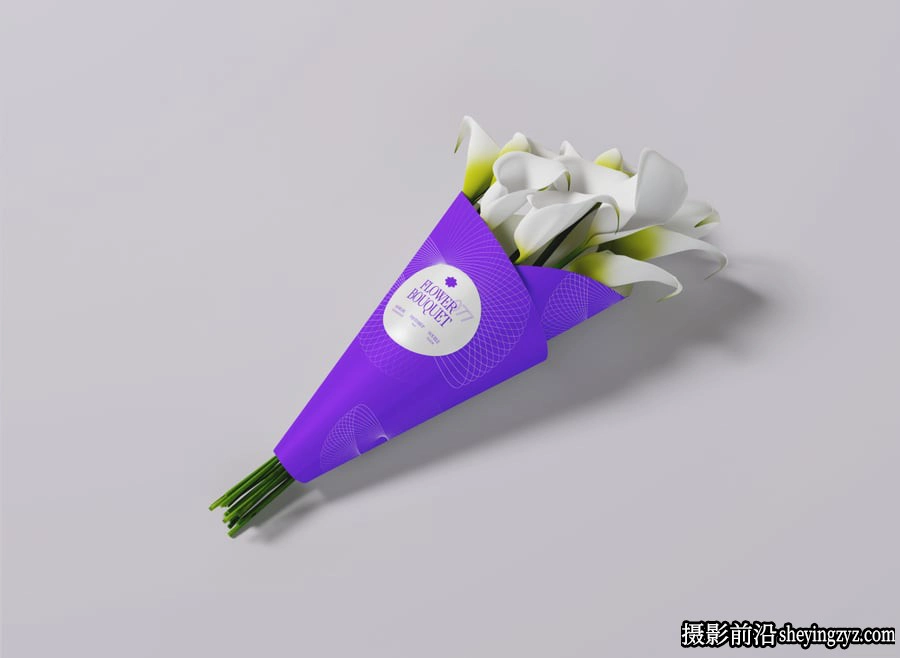 免费花束样机,鲜花花束包装样机