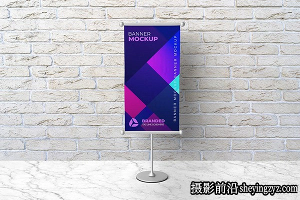 展台橫幅样机,橫幅广吿样机