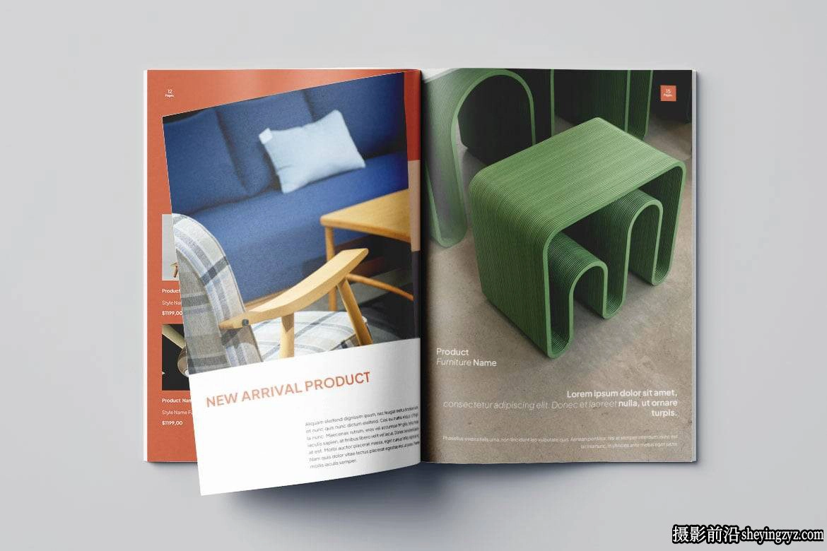 家具产品目录排版布局InDesign模板 Vol.14